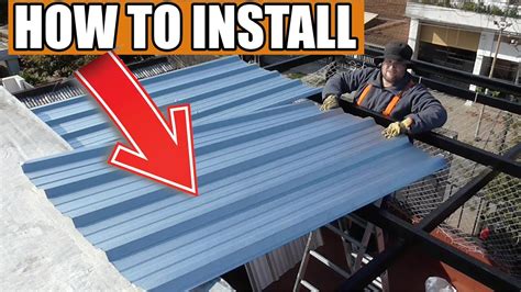 how to install metal sheet roofing|installing steel roofing instructions.